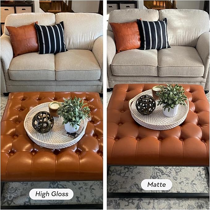 Leather Hero Top Coat – Leather Sealant & Protective Finish for Dye, Paint, Car Seats, Shoes & More – Scratch-Resistant Color Restorer with Applicator – 4oz (High Gloss Finish)