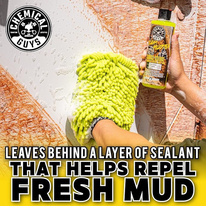Chemical Guys Tough Mudder Foaming Heavy Duty Car Wash Soap - Works with Foam Cannons, Foam Guns, or Buckets - Safe for Trucks, ATVs, RVs, and Off-Road Vehicles - 64 oz Lemon Scent