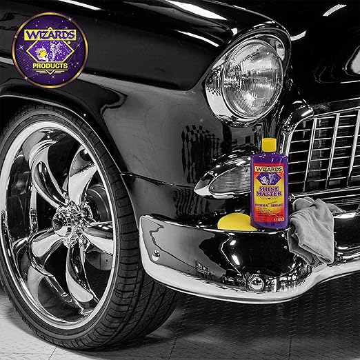 Wizards Shine Master Polish and Breathable Sealant - 16 oz - No Wax or Free Silicone - Polishes and Protects with No Greasy Film - Wax Replacement Car Polishing Compound for Boat and Car Polish