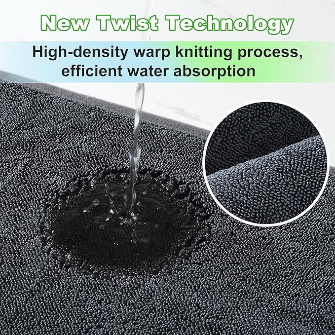 JOYMOOP Microfiber Towels for Cars, 35.4" x 23.6" Car Drying Towel, Dark Gray Reusable Car Towel, Quick Drying Car Microfiber Cleaning Cloth for RVs, SUVs, Trucks