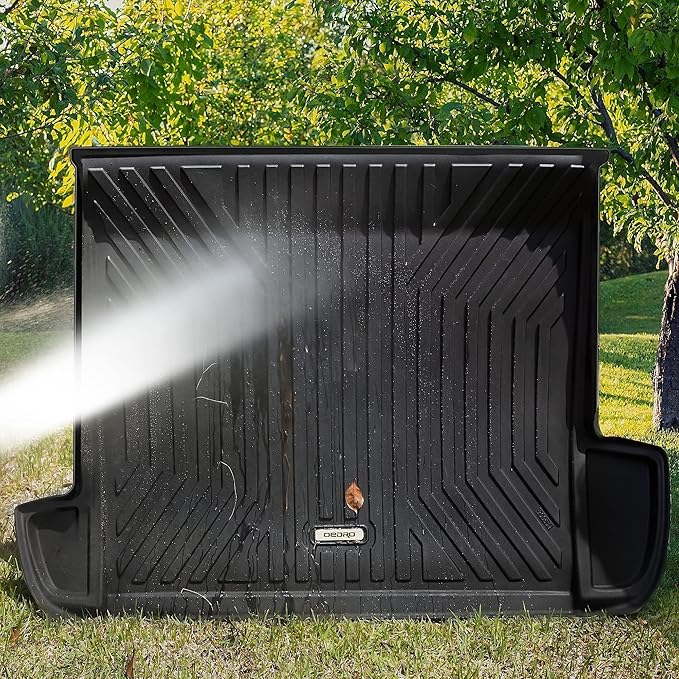 OEDRO Cargo Mat Fit for 2015-2025 Ford Edge, TPE Custom Fit All Weather Protection Edge Cargo Trunk Liner, Black