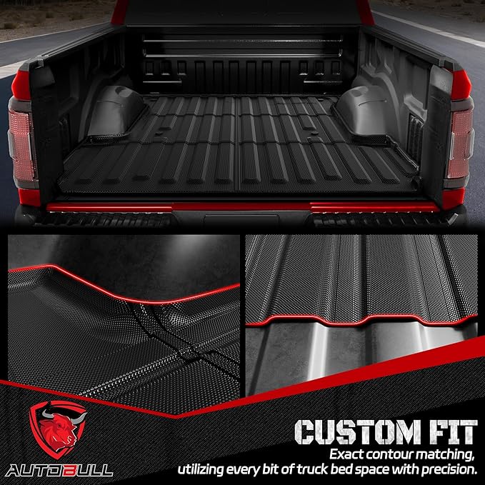 Truck Bed Mat Bed Liner (5.5ft,67.1in) Fit for Ford F-150 2015-2025| F150 Lightning 2022-2025(Not for Pro Access Tailgate or Bed w/Side Storage), All Weather Protection TPE Pickup Car Bed Mat