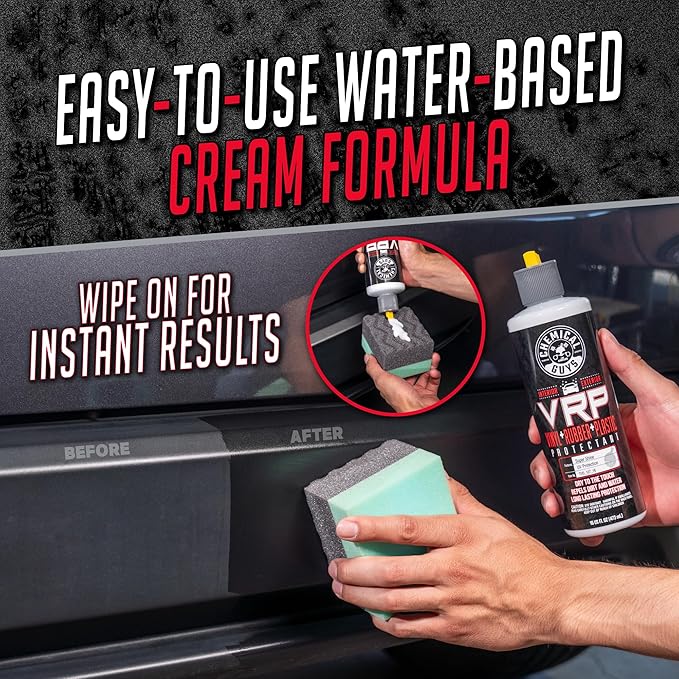 Chemical Guys VRP Vinyl, Rubber, and Plastic Dressing - Non-Greasy, Dry-to-the-Touch Shine for Tires, Trim, and More, Safe for Cars, Trucks, SUVs, RVs, and More - 16 oz
