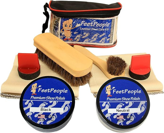 FeetPeople Ultimate Leather Care Kit with Travel Bag