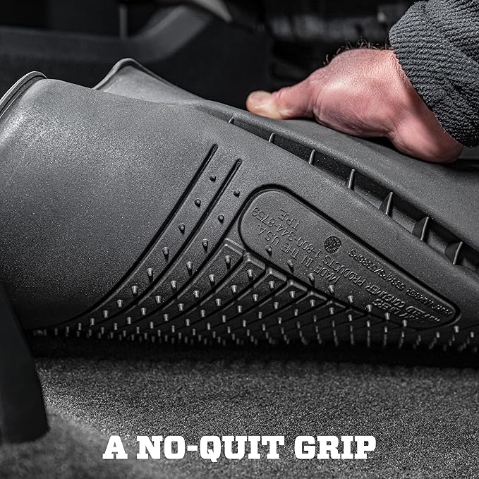 Husky Liners Weatherbeater Floor Mats | Fits 2005-2015 Toyota Tacoma, Double & Access CAB ONLY; 2005-2014 Tacoma Standard CAB | Front Row, 2-pc Black - 13941