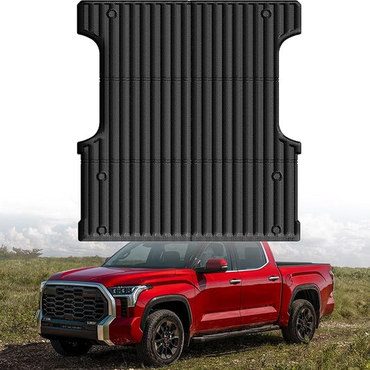 Truck Bed Mat Bed Liner Fit for Toyota Tundra Accessories CrewMax 2022-2026 5.5FT (Not Fit Drop-in Liners), Vehicle Truck Bed Liner Custom Fit All Weather Protection TPE Pickup Car Bed Mat