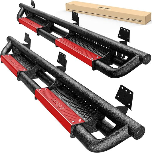 Running Boards Compatible with 2019-2025 Dodge Ram 1500 Crew Cab (Not fit 1500 Classic), Paintable Side Steps Rail, Drop Nerf Bars Carbon Steel