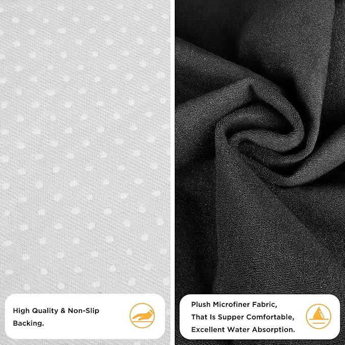 Waterproof Seat Cover Towel, Premium Sweat Carseat Protector, Perfect for Universal Anti-Slip Car Truck SUV Seat, Great for Surfing Yoga Gym Workout, Black