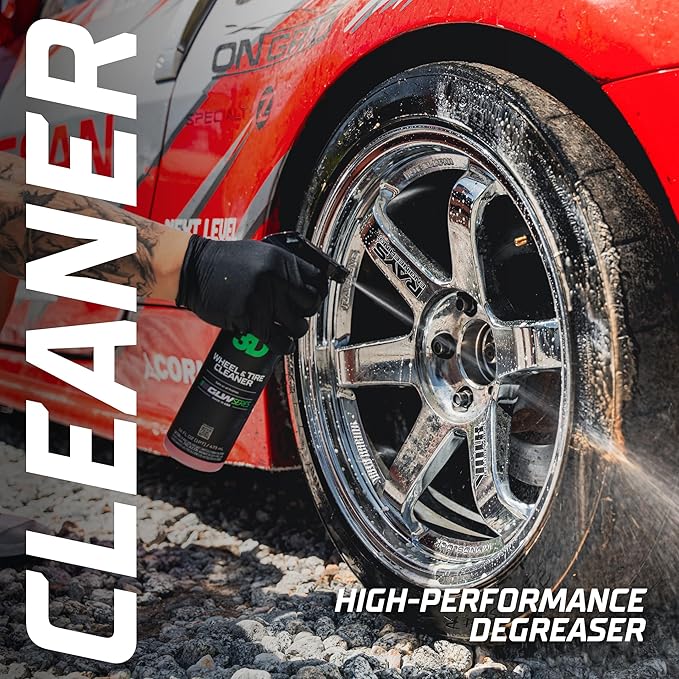 3D GLW Series Wheel & Tire Cleaner – Deep Cleaning All-in-One Formula | Removes Brake Dust, Grime, Tire Browning | Safe on All Wheels | DIY Car Detailing |16 oz