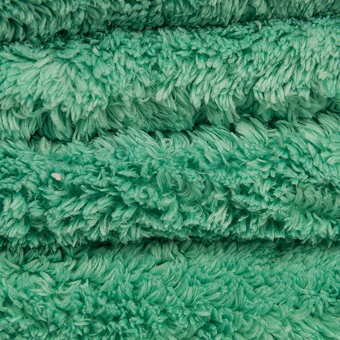 Chemical Guys MIC34603 Happy Ending Ultra Edgeless Microfiber Towel, Green, (16" x 16")