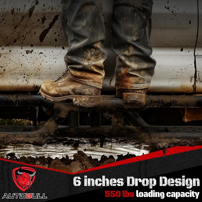 Crew Cab Running Boards Side Steps Compatible with 2019-2025 Chevy Silverado & GMC Sierra 1500 (Excl 2019 Ld/Lt), 2020-2025 Chevrolet Silverado/GMC Sierra 2500 HD 3500 HD Crew Cab