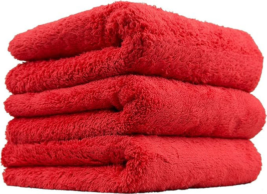 Chemical Guys Happy Ending Ultra Plush Edgeless Microfiber Towel, Red
