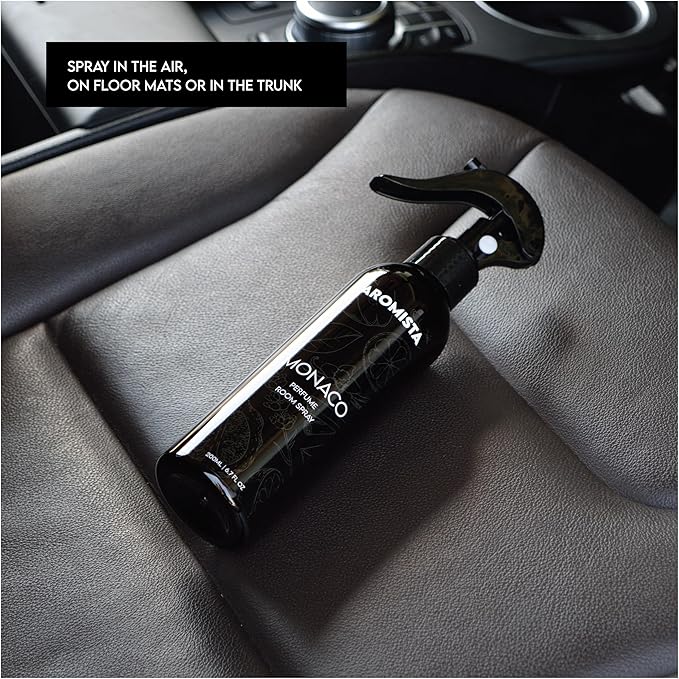 Monaco Lemon Vanilla Room Spray 6.7 Fl Oz Car Air Freshener Perfume Fabric and Linen Mist Luxury Fragrance Spray Home Scent