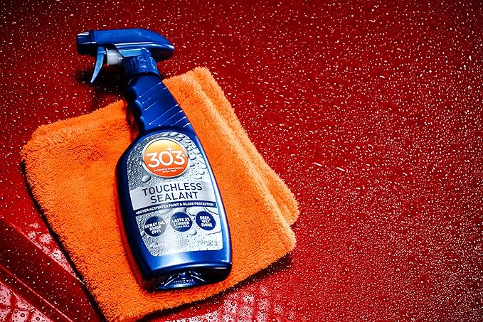 303 Products Touchless Sealant - SiO2 Technology - Water Activated Paint and Glass Protection - Spray On, Rinse Off, Refill for Trigger Spray Bottle,1 Gallon (30399)