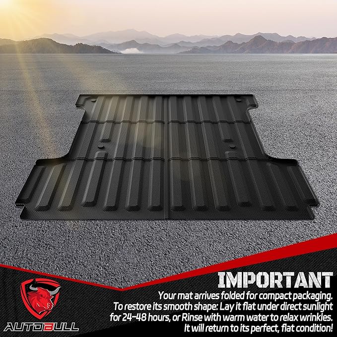 Truck Bed Mat Bed Liner (5.5ft,67.1in) Fit for Ford F-150 2015-2025| F150 Lightning 2022-2025(Not for Pro Access Tailgate or Bed w/Side Storage), All Weather Protection TPE Pickup Car Bed Mat