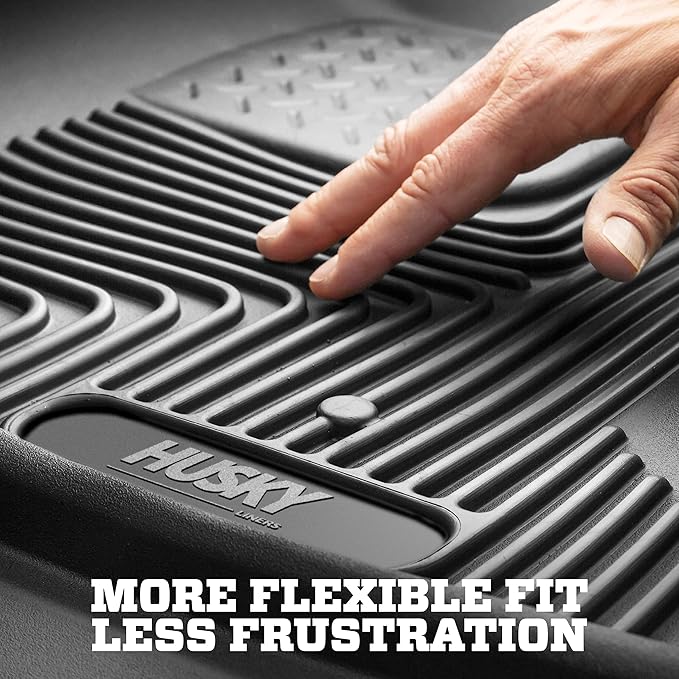 Husky Liners X-act Contour Floor Mats | Fits 2017-2025 Chrysler Pacifica; 2020-2025 Chrysler Voyager | Front Row, 2-pc Black - 52041