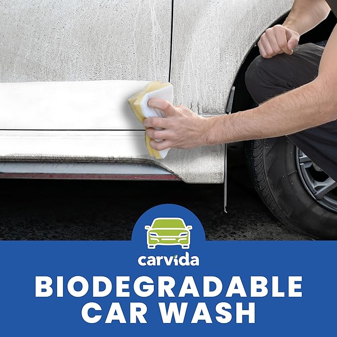 Biodegradable Car Wash, Non-Toxic, Low-Foam, Environmentally-Friendly Plant-based Concentrate, 32oz