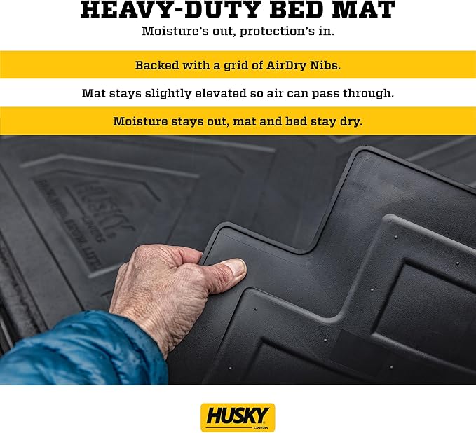 Husky Liners Custom Bed Liner | Fits 2019-2026 Ram 1500, New Body Style w/ 5'7" Bed (Will NOT fit w/Drop-in Bed Liners or Models w/RamBox) | 1-pc Black - 16000