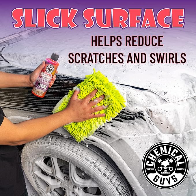 Chemical Guys CWS21564 Sticky Snowball Ultra Snow Foam Car Wash Soap (for Foam Cannons, Foam Guns or Bucket Washes) for Cars, Trucks, Motorcycles, RVs & More 64 fl oz (Half Gallon) Cherry Scent