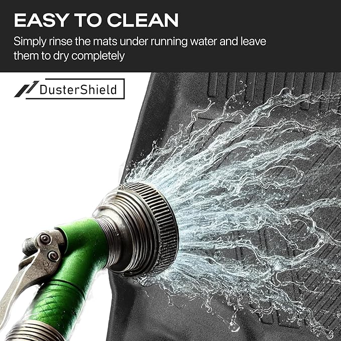 Compatible with Ford F-150 2015-2024 2025 – All-Weather Custom Fit Floor Mats, Heavy Duty TPE Car Mats Full Set for SuperCrew Cab